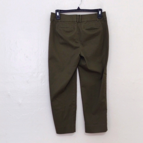 Talbots Petites Army Green The Perfect Crop Size 2p - Picture 4 of 11